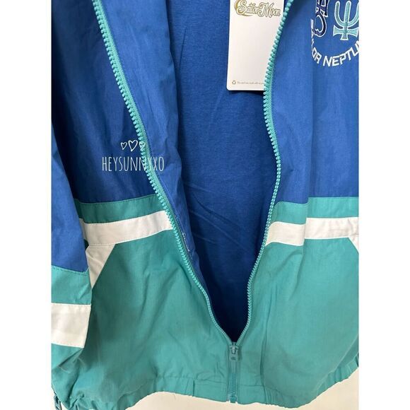 Pretty Guardian Sailor Moon Color Block Sailor Uranus & Neptune Windbreaker - Picture 10 of 11